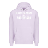 Lilac i'm awesome i'm a supervisor Premium Hoodie - artisFamous