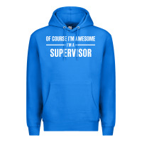 True Royal i'm awesome i'm a supervisor Premium Hoodie - artisFamous