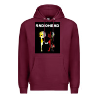 Burgundy radio Premium Hoodie - artisFamous