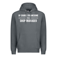 Rock i'm awesome i'm a shop manager Premium Hoodie - artisFamous