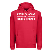 Cardinal i'm awesome i'm a fashion designer Premium Hoodie - artisFamous