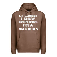 Chestnut i know everything i'm a magician Premium Hoodie - artisFamous