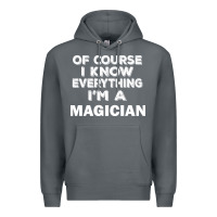Rock i know everything i'm a magician Premium Hoodie - artisFamous