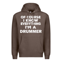 Coffee i know everything i'm a drummer Premium Hoodie - artisFamous