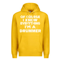 Lemon i know everything i'm a drummer Premium Hoodie - artisFamous