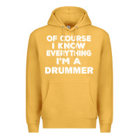 Mustard i know everything i'm a drummer Premium Hoodie - artisFamous