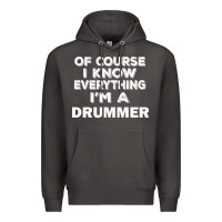 Smoke i know everything i'm a drummer Premium Hoodie - artisFamous