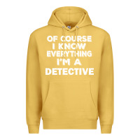 Antique Gold i know everything i'm a detective Premium Hoodie - artisFamous