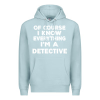 Blue Mist i know everything i'm a detective Premium Hoodie - artisFamous