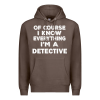Coffee i know everything i'm a detective Premium Hoodie - artisFamous