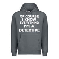 Rock i know everything i'm a detective Premium Hoodie - artisFamous