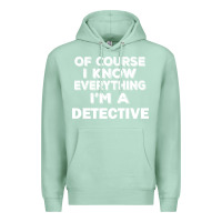 Seafoam i know everything i'm a detective Premium Hoodie - artisFamous