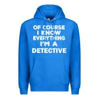 True Royal i know everything i'm a detective Premium Hoodie - artisFamous