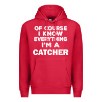 Cardinal i know everything i'm a catcher Premium Hoodie - artisFamous
