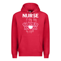 Cardinal nurse by day super mom by night Premium Hoodie - artisFamous