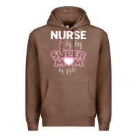 Chestnut nurse by day super mom by night Premium Hoodie - artisFamous