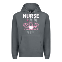 Rock nurse by day super mom by night Premium Hoodie - artisFamous