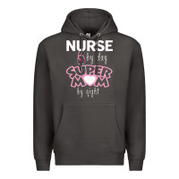 Smoke nurse by day super mom by night Premium Hoodie - artisFamous