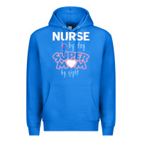 True Royal nurse by day super mom by night Premium Hoodie - artisFamous