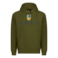 Army Green Chamberlain College Premium Hoodie - artisFamous