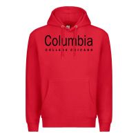 Red Columbia College Chicago Premium Hoodie - artisFamous