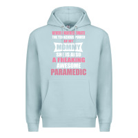 Blue Mist never underestimate mommy paramedic Premium Hoodie - artisFamous
