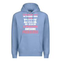Colony Blue never underestimate mommy paramedic Premium Hoodie - artisFamous