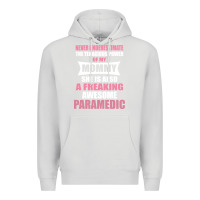 Dove Grey never underestimate mommy paramedic Premium Hoodie - artisFamous