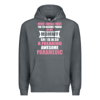 Rock never underestimate mommy paramedic Premium Hoodie - artisFamous