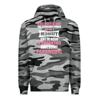 Slate Camo never underestimate mommy paramedic Premium Hoodie - artisFamous