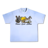 Grape Ice peace love zebra Urban Heavy Tee - LillyAllenDesigns