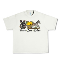 Pistachio peace love zebra Urban Heavy Tee - LillyAllenDesigns