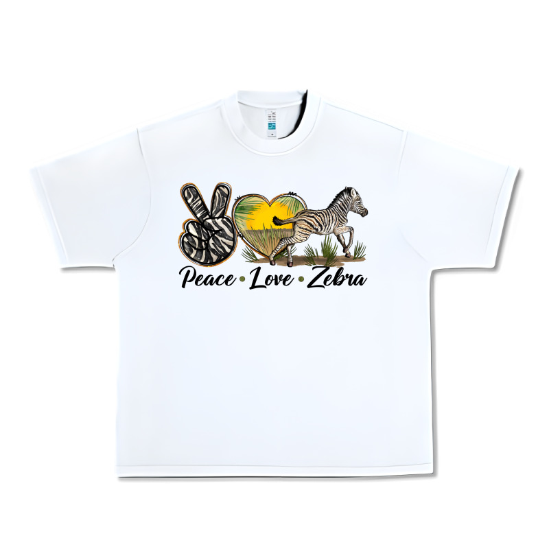 Peace Love Zebra Urban Heavy Tee by LillyAllenDesigns | Teevron