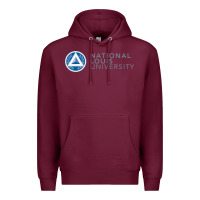 Burgundy National Louis College Premium Hoodie - artisFamous