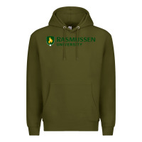 Army Green Rasmussen College Premium Hoodie - artisFamous
