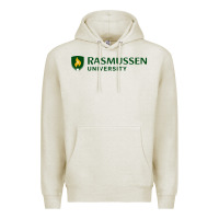 Oatmeal Heather Rasmussen College Premium Hoodie - artisFamous