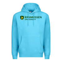 Ocean Blue Rasmussen College Premium Hoodie - artisFamous