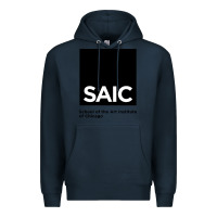 Navy School of The Art Institute of Chicago College Premium Hoodie - artisFamous