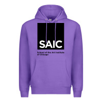 Purple School of The Art Institute of Chicago College Premium Hoodie - artisFamous