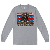 Heather Grey armed forces day veteran Long Sleeve Tee - Artiststas