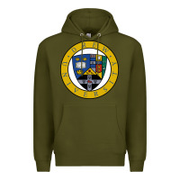Army Green drew university Premium Hoodie - artisFamous