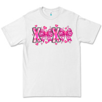 White XOXO Valentines Premium Tee - CowhideDigitalArt