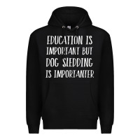 Black dog sledding is importanter Premium Hoodie - artisFamous