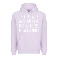 Lilac dog sledding is importanter Premium Hoodie - artisFamous