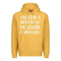 Mustard dog sledding is importanter Premium Hoodie - artisFamous