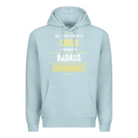 Blue Mist i raised a badass drummer Premium Hoodie - artisFamous