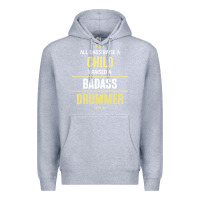 Heather Grey i raised a badass drummer Premium Hoodie - artisFamous