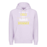Lilac i raised a badass drummer Premium Hoodie - artisFamous