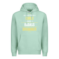 Seafoam i raised a badass drummer Premium Hoodie - artisFamous