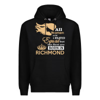 Black women are born in richmond Premium Hoodie - artisFamous